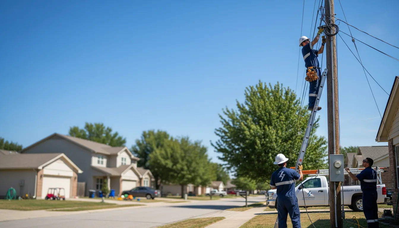 Residential electrician providing installation services in Grand Junction, MI
